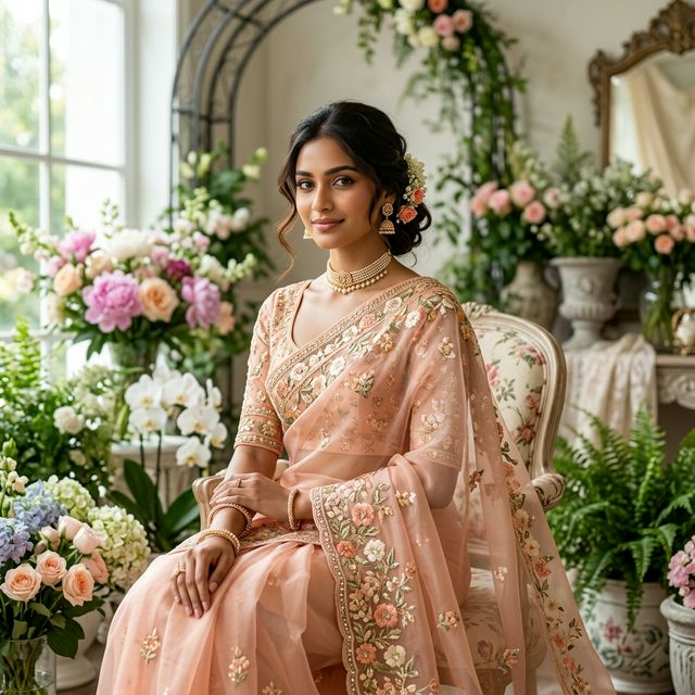 Orchid Bloom Organza